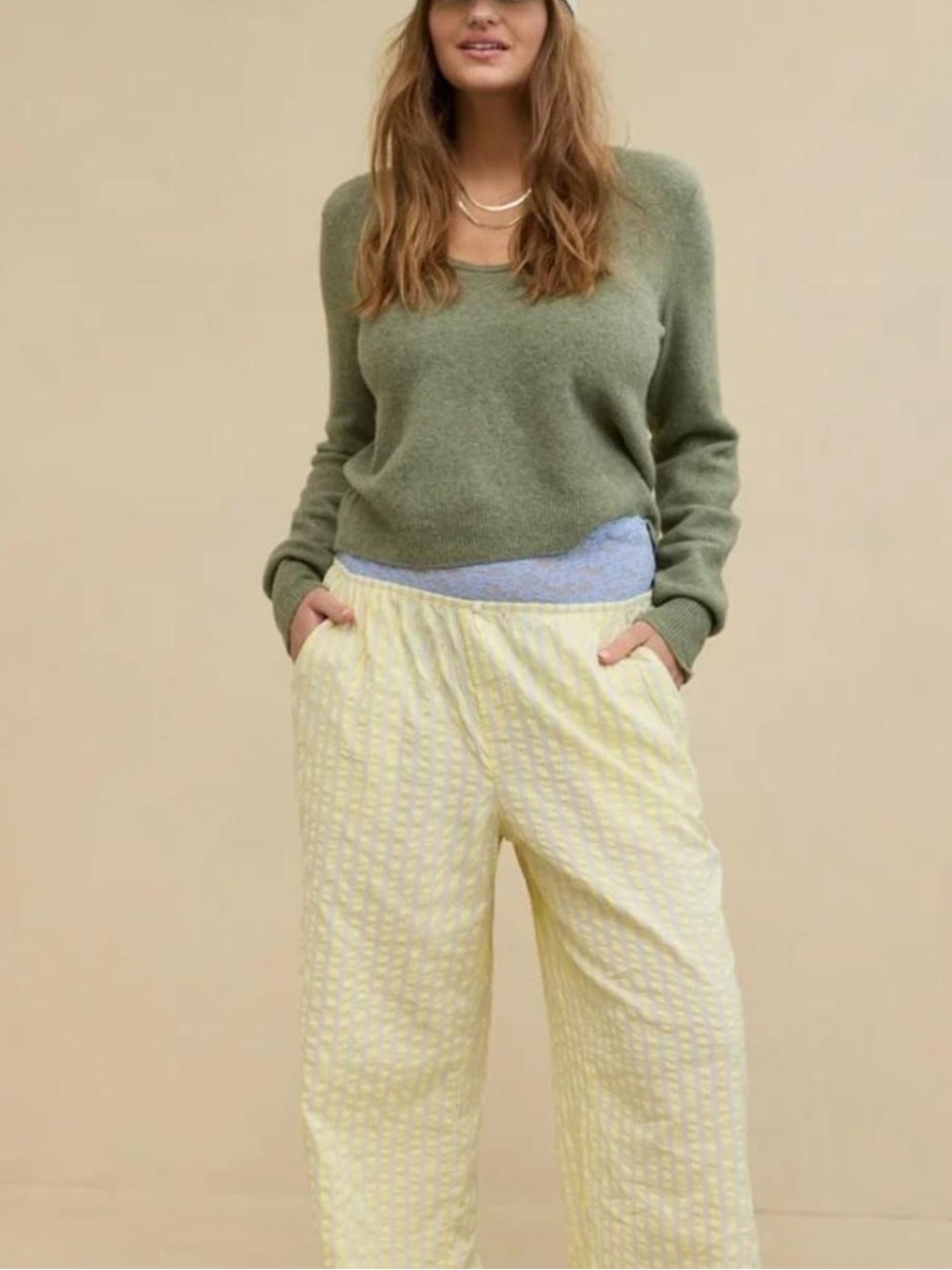 Aerie Off Duty Seer Sucker Pajama Pants